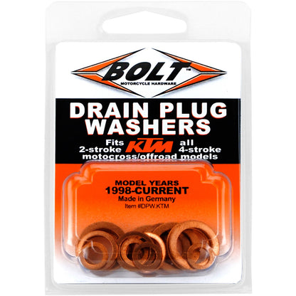 Bolt MC Hardware Drain Plug Washers 2/4-Stroke Models for KTM DPW.KTM_354195