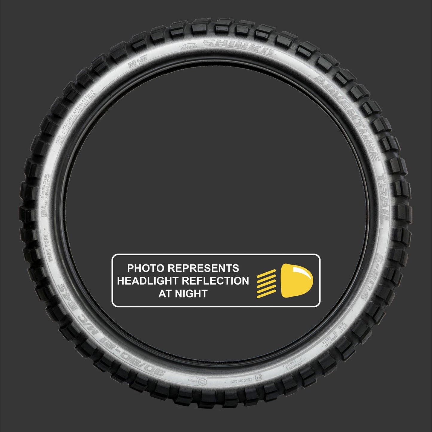 Shinko Tire 804 Dual Sport Front 90/90-21 54T Bias Ref [MPN: 87-4715]_69951