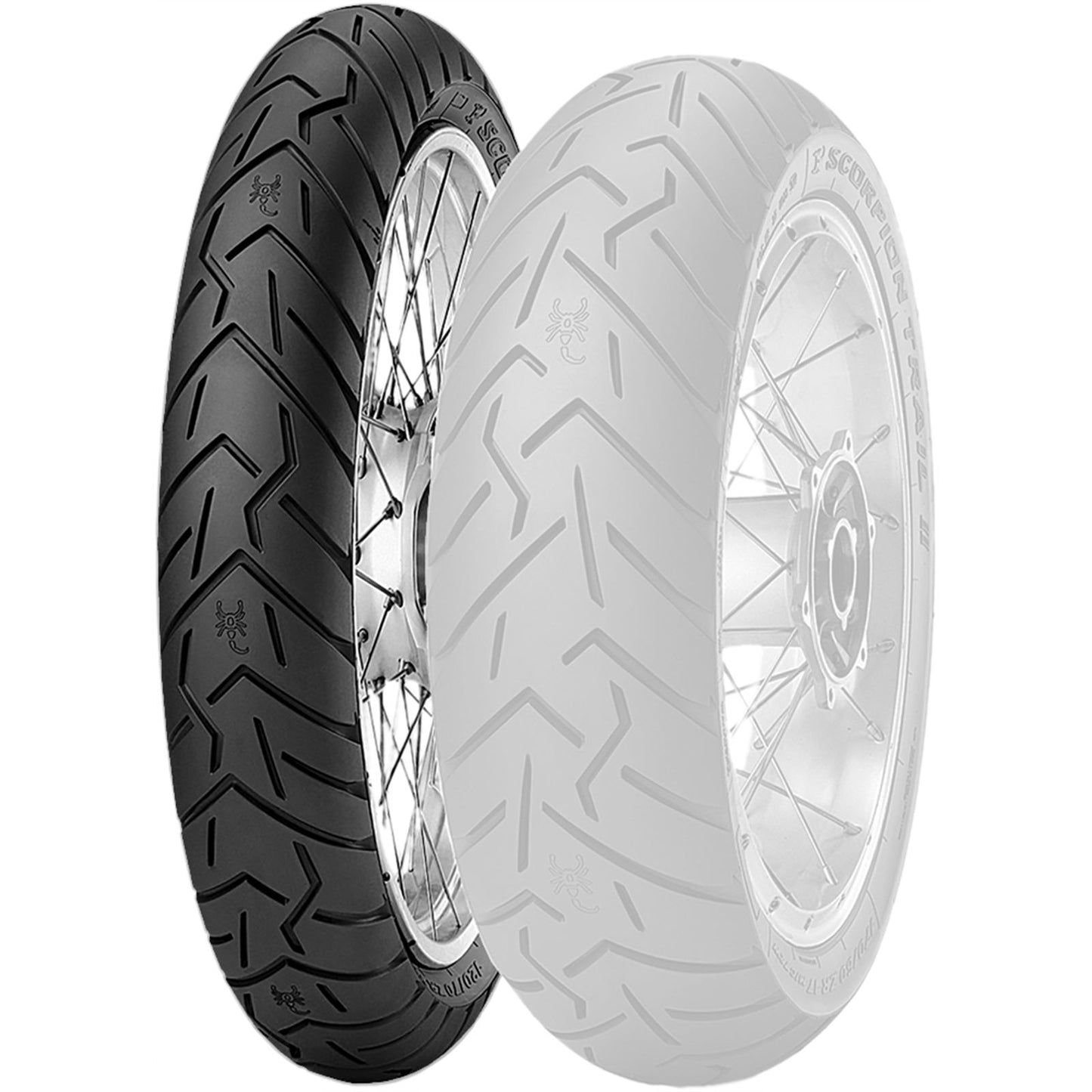 Pirelli - Powersports Scorpion Trail II Front Tire - 120/70R19 60V Radial 2802800_70003