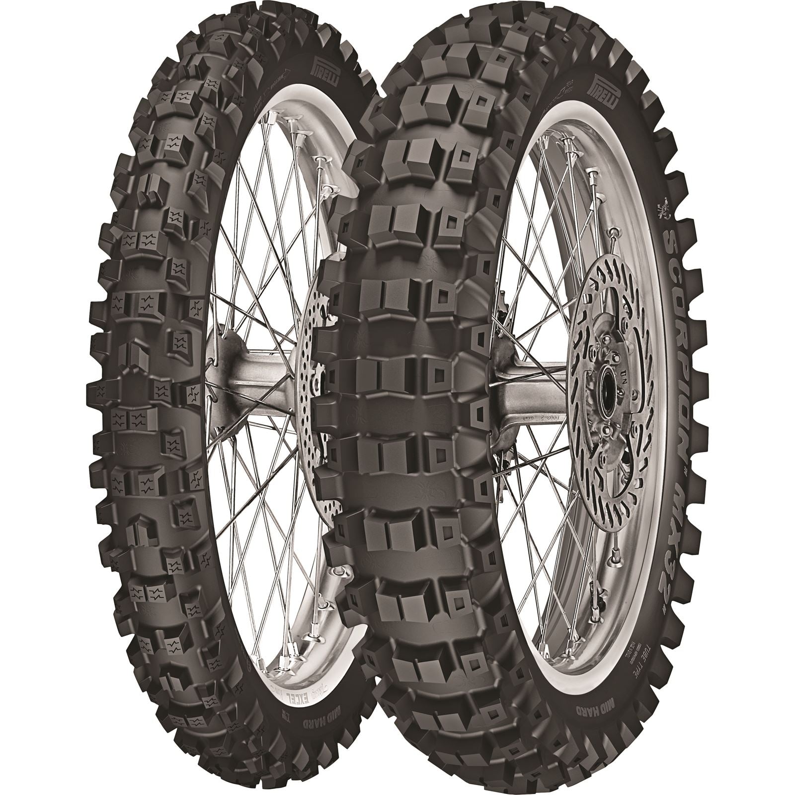 Pirelli - Powersports Tire MX32 Mid Hard Rear 110/90-19 62M Bias Tube Type [MPN: 2901200]_70067