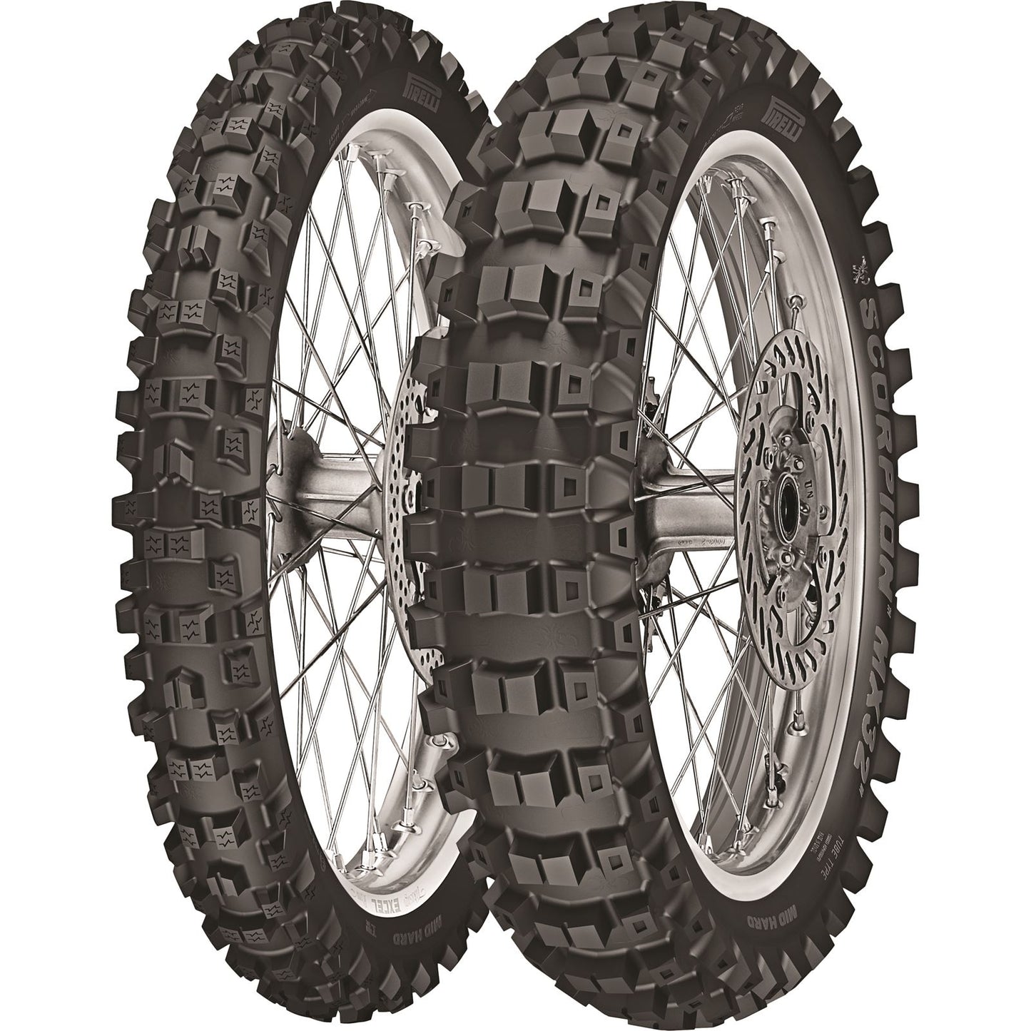 Pirelli - Powersports Tire MX32 Mid Hard Rear 100/90-19 57M Bias Tube Type 3107400_70071