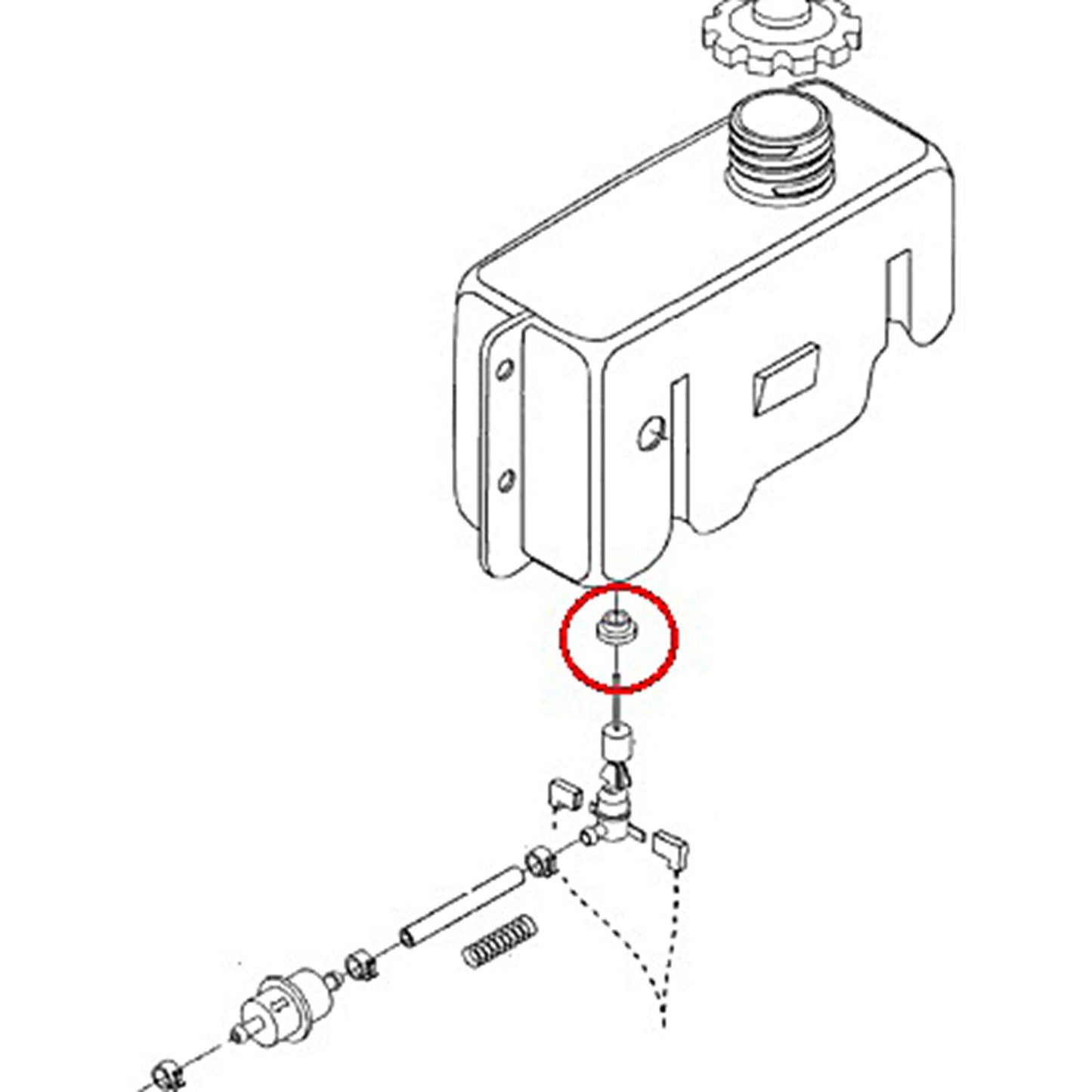 SPI Sports Parts Inc Oil Line Grommet S-D 10 Pack 10 Pack SM-07403_70219