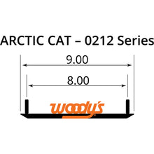 Woodys Mini Sled Runner 4" Carbide - Arctic Cat - Pair EAT3-0212_497669