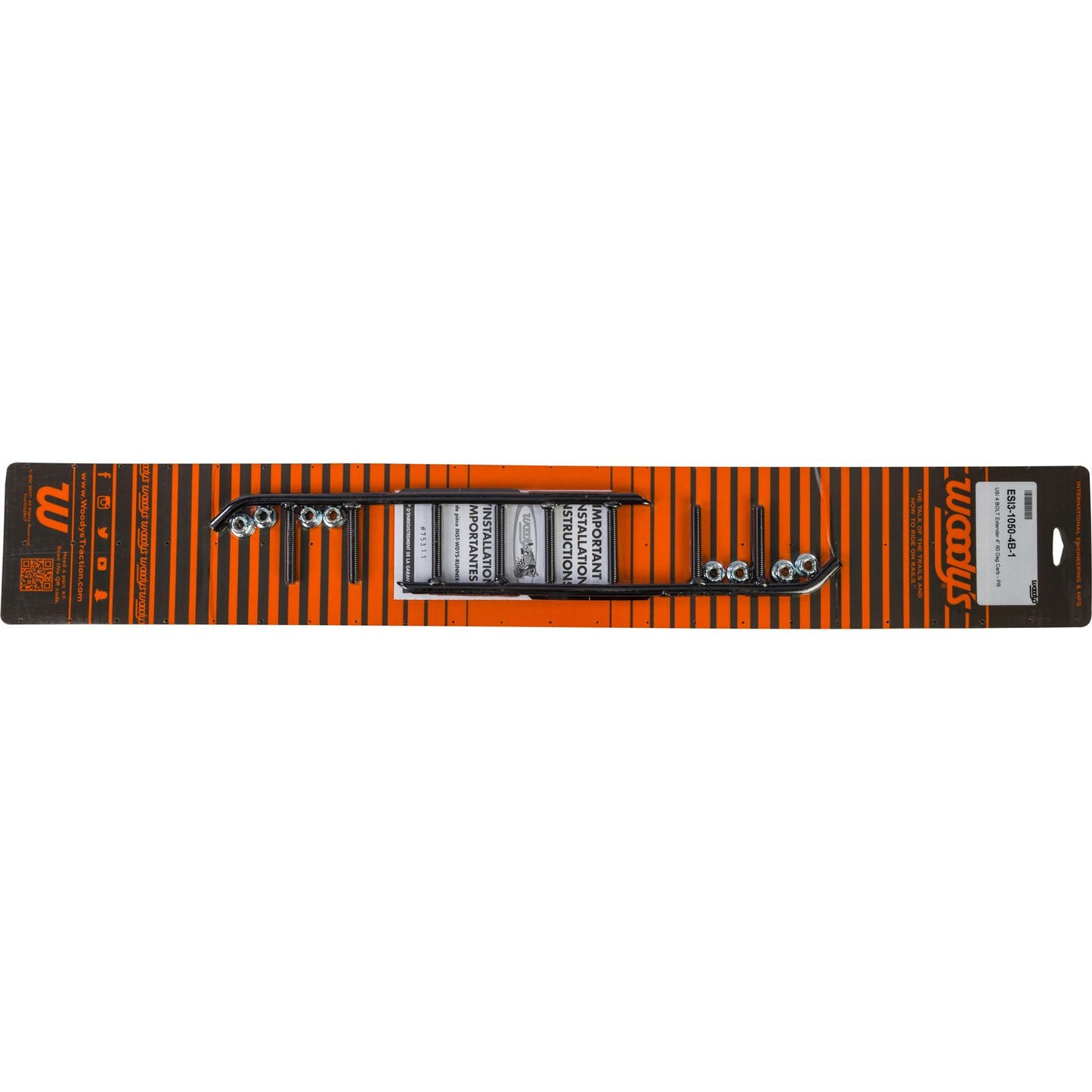 Woodys 4" Carbide Runners USI 4 Bolt ESI3-1050-4B_70428