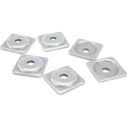 Woodys Digger Support Plate Square Aluminum - 6/Pack ASW2-3775-F_70611