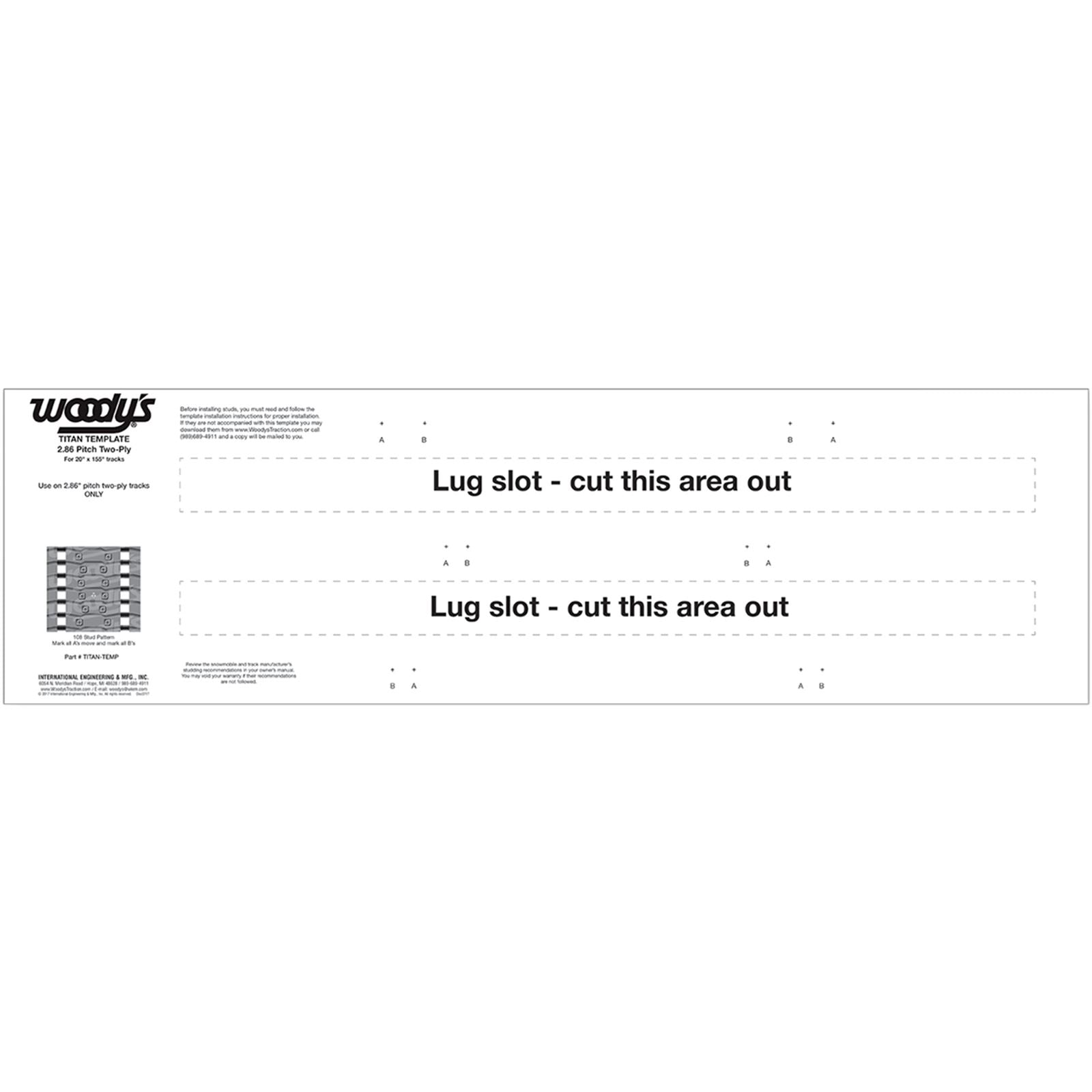 Woodys Studding Template Titan TITAN-TEMP_497406