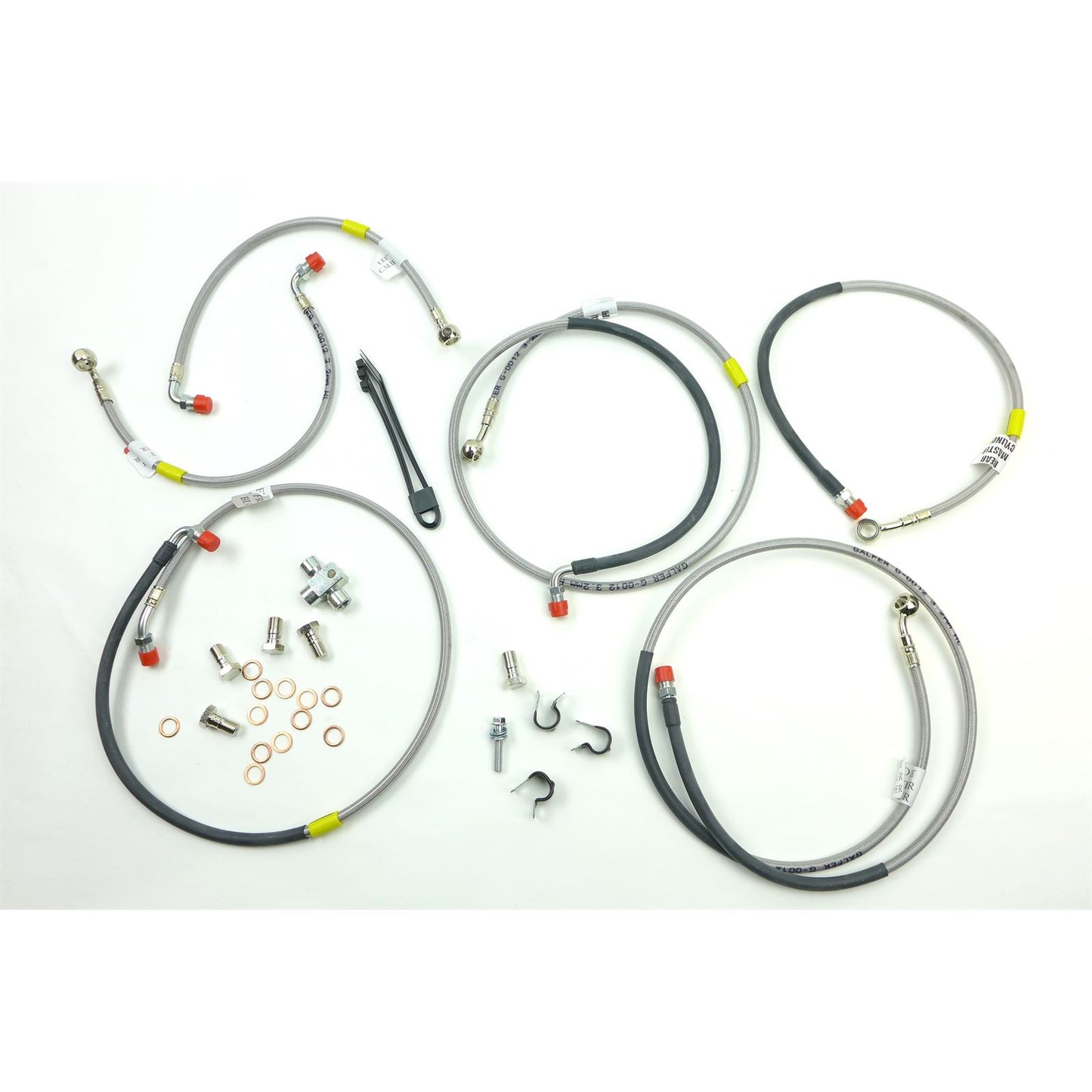 Galfer 2 Line Front Brakeline Kit - Fits Triumph Street Triple 2014 - 2016 FK003D903-6_1396538