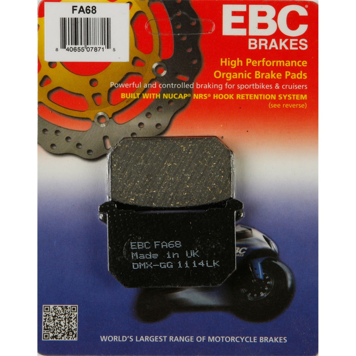 EBC Brakes Brake Pads FA68_71047