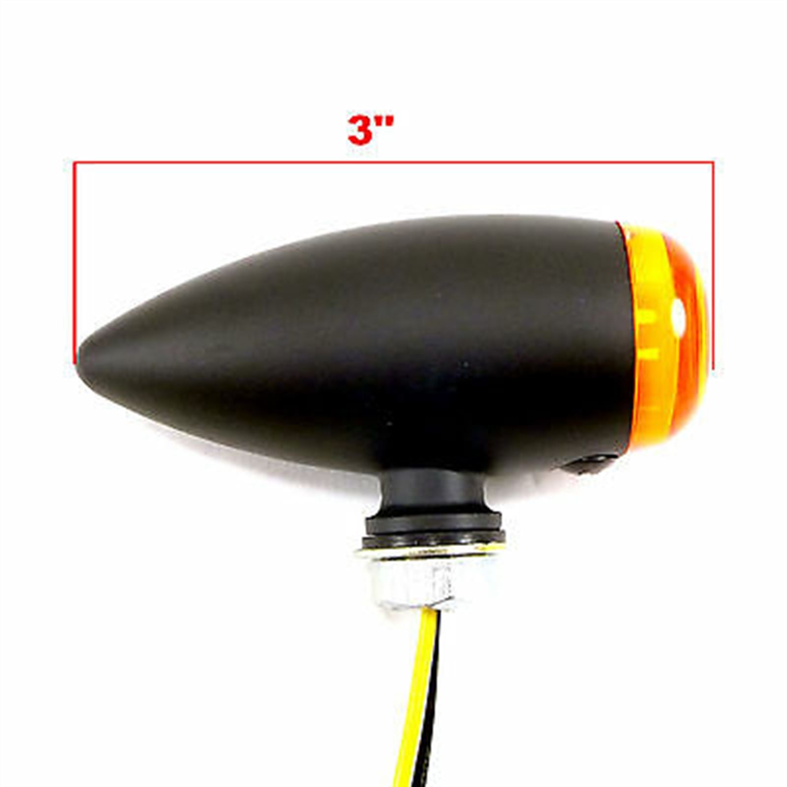 2FastMoto Matte Black LED Metal Dual Filament Bullet Turn Signal Light  43-u0726a_652505