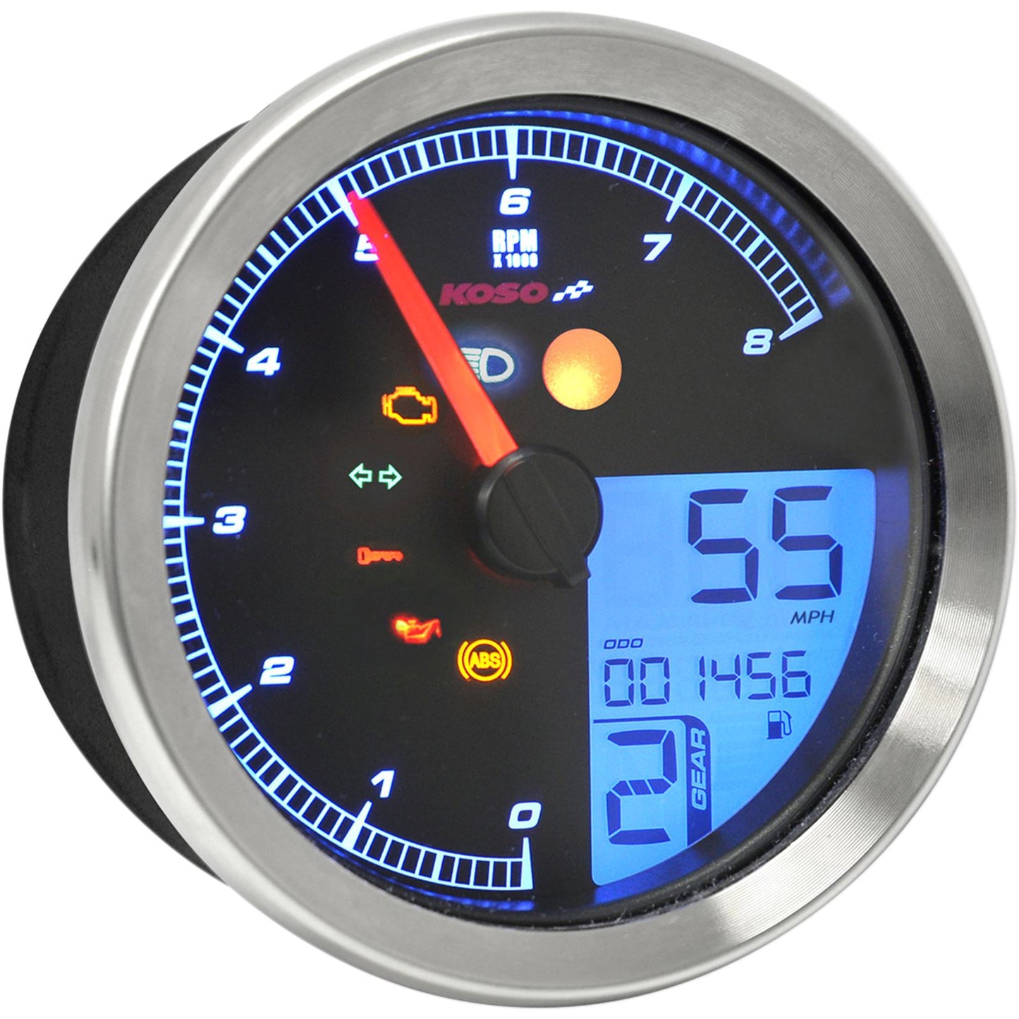 Koso TNT-B Gauge Silver for Yamaha Bolt BA051300_410319