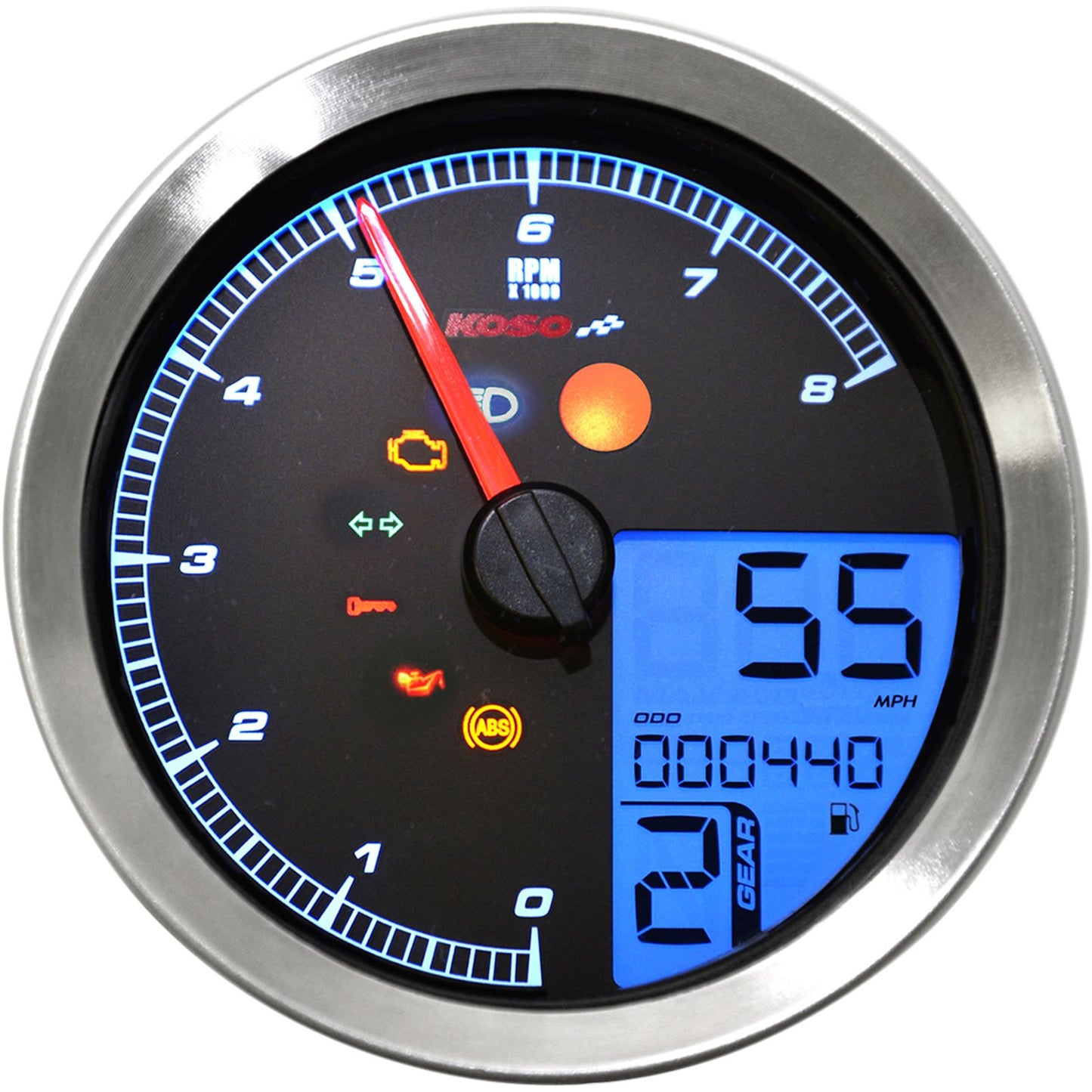 Koso TNT-B Gauge Silver for Yamaha Bolt BA051300_410320