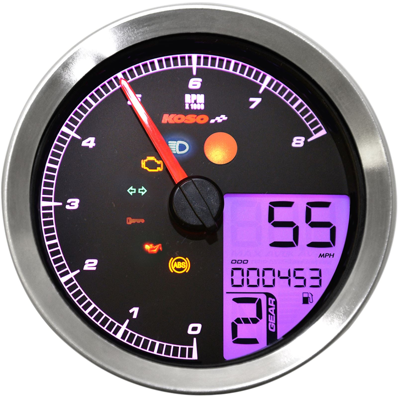 Koso TNT-B Gauge Silver for Yamaha Bolt BA051300_410326