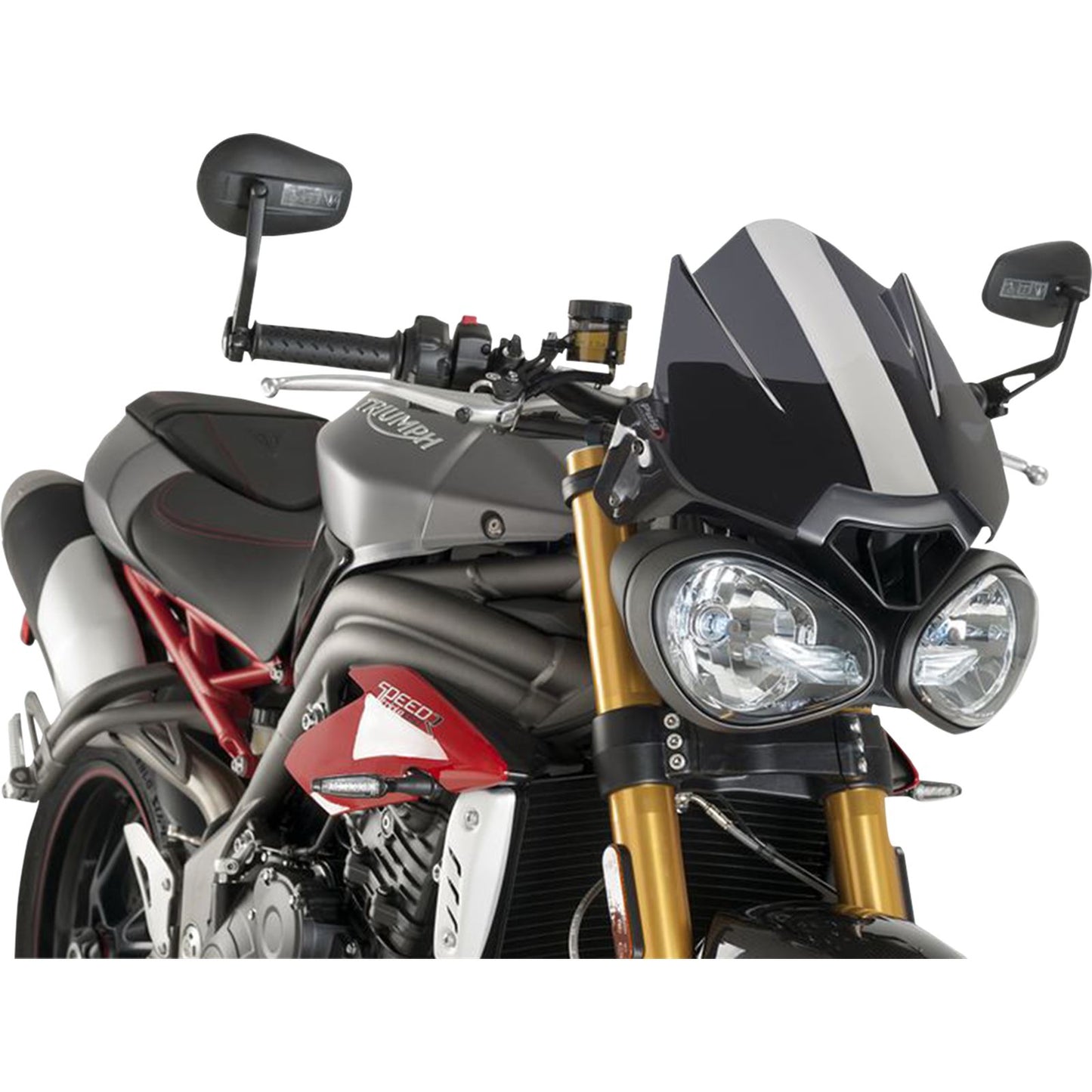 Puig New Generation Sport Windscreen - Dark Smoke - Triumph [MPN: 8929F]_461341