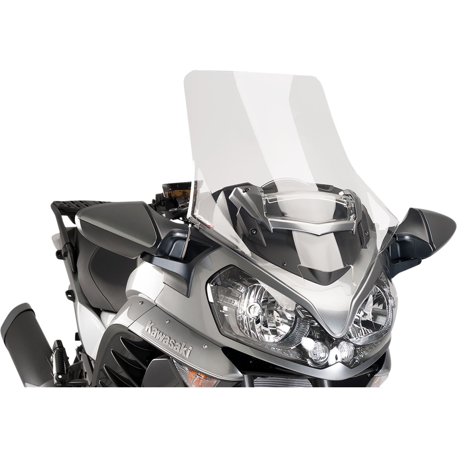 Puig Race Windscreen - Clear - Tour for Kawasaki 7628W_461431