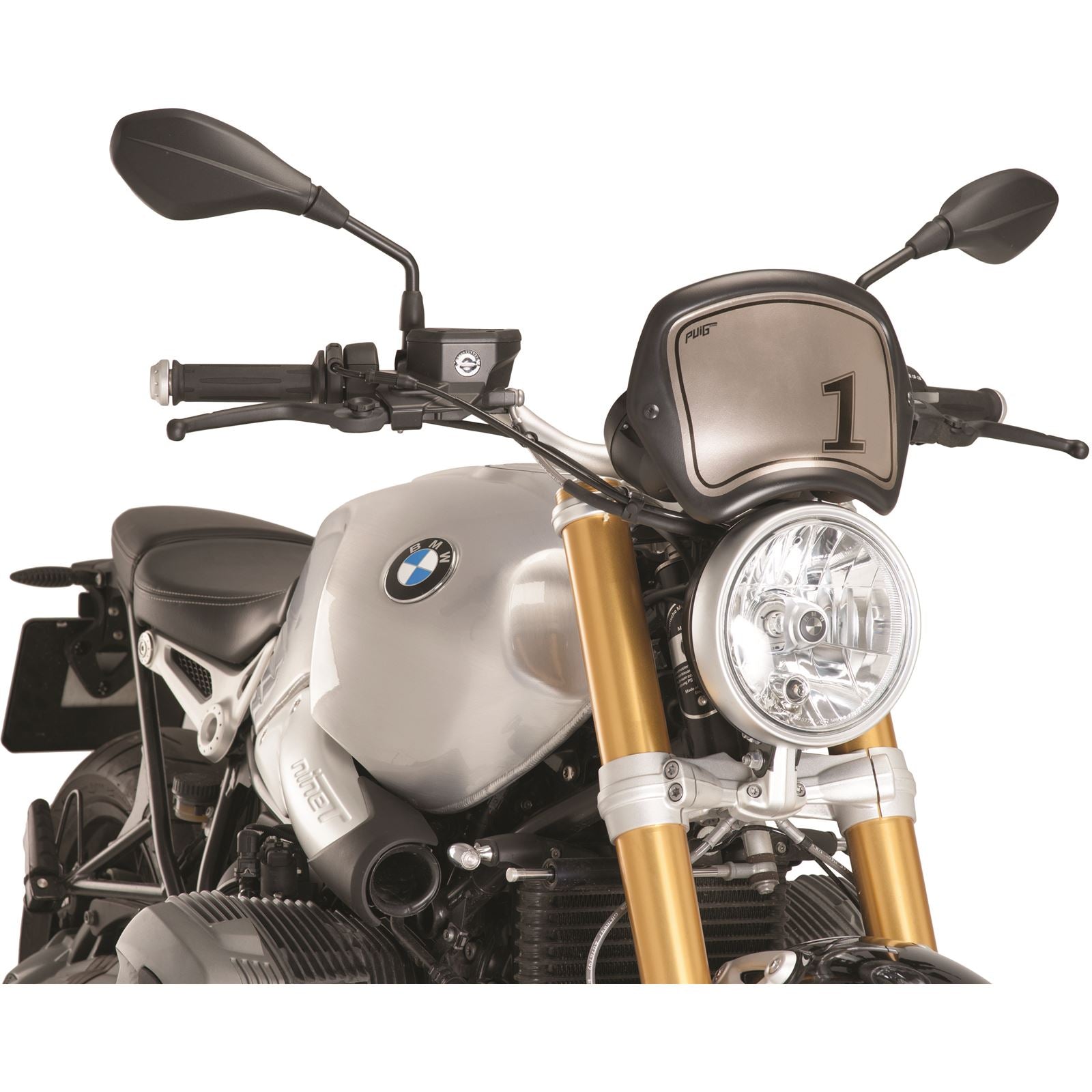 Puig Front Plate Matte Black BMW R Nine T [MPN: 9167J]_72184