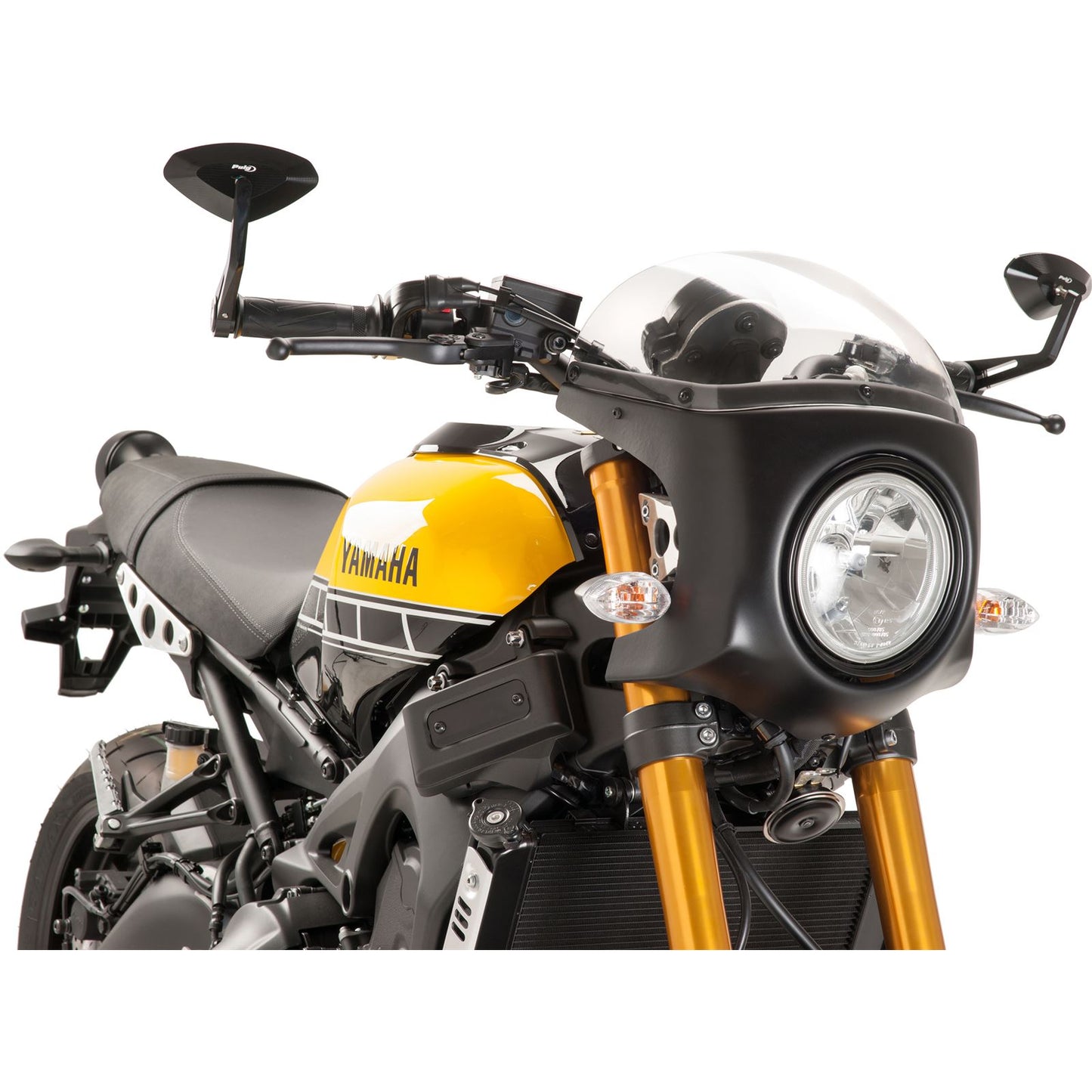 Puig Windscreen Semi-Fairing Bullet Black/Clear [MPN: 9160W]_72188