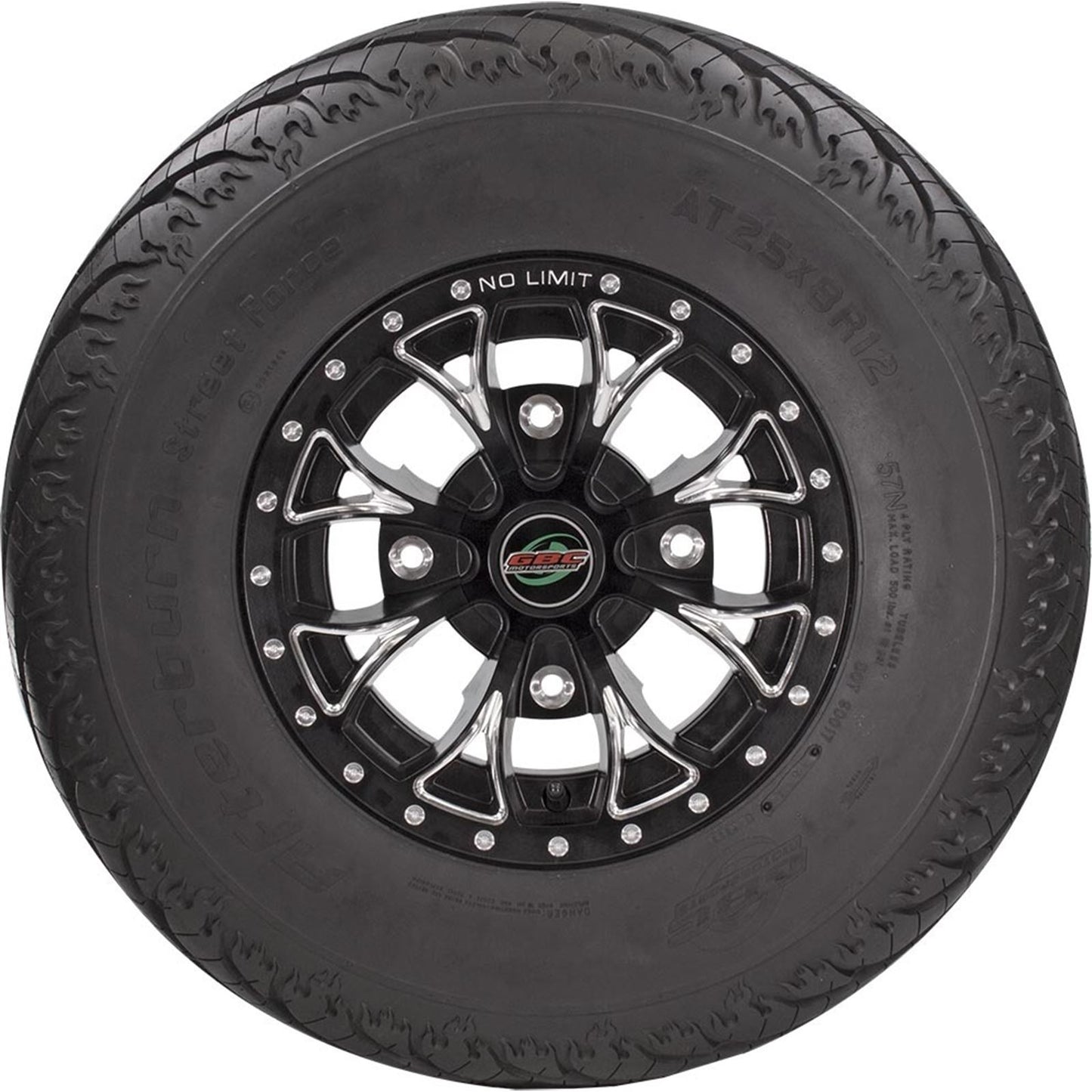 GBC Tire Afterburn SF Front 25x8R12 Radial LR-500lbs AE122508SF_72267