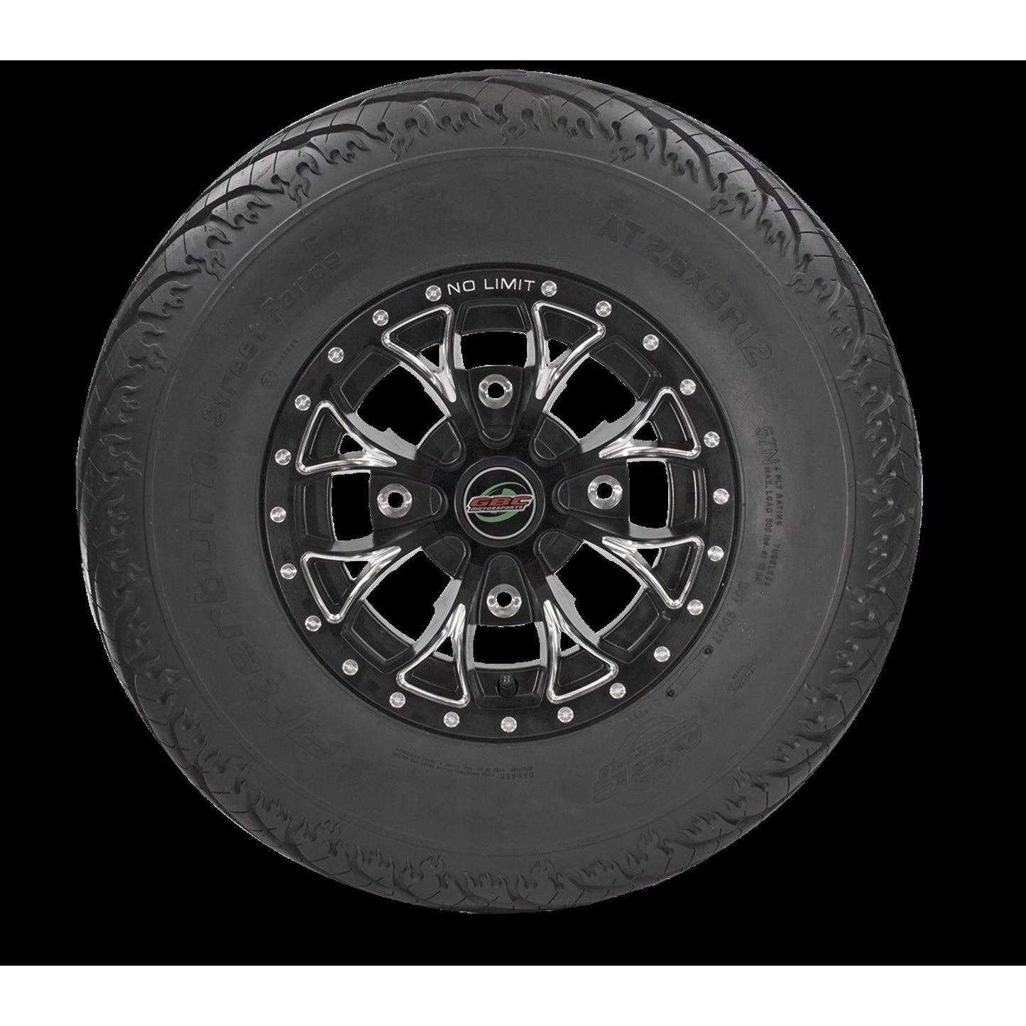 GBC Tire Afterburn SF Rear 25x10R12 Radial LR-500lbs AE122510SF_72301