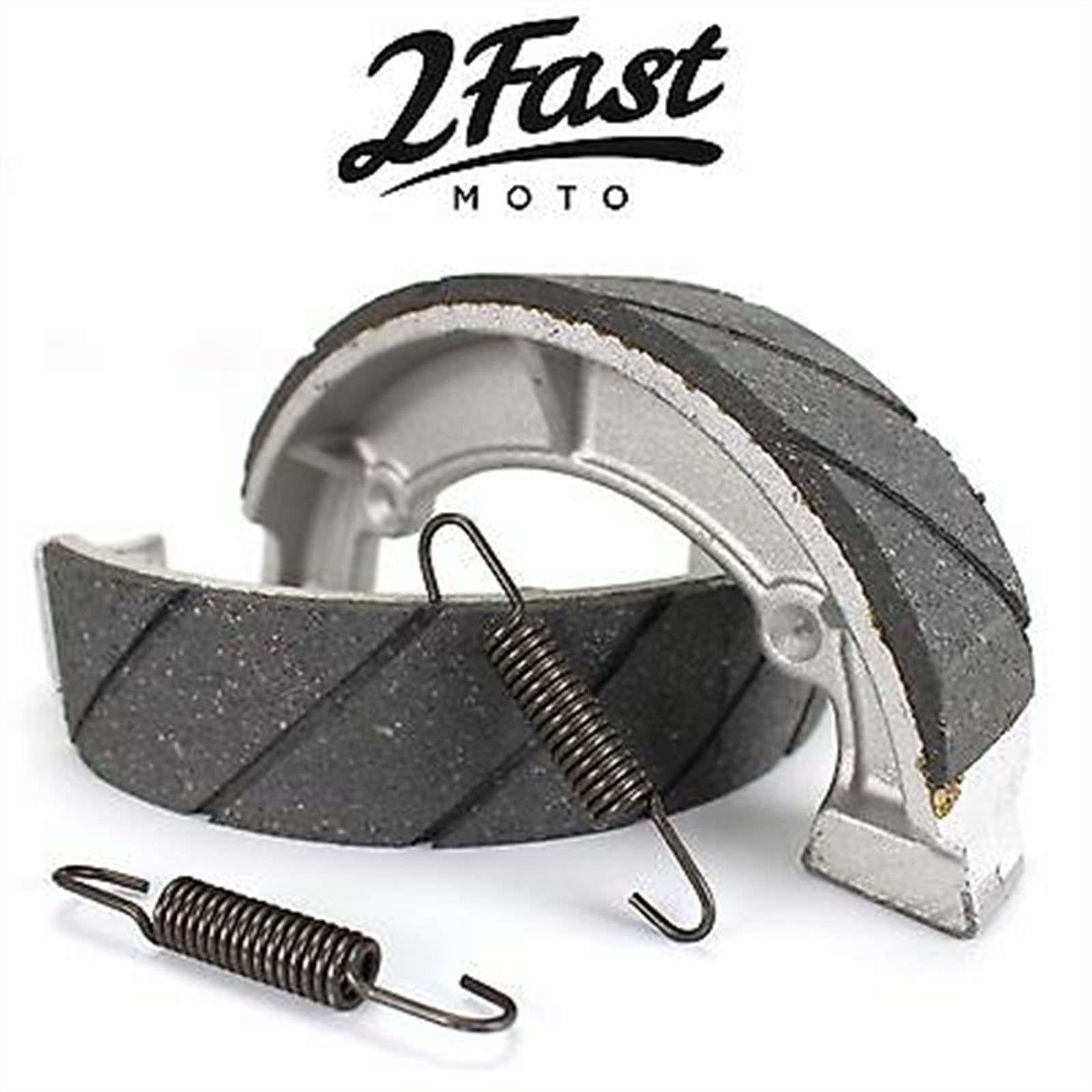 2FastMoto Rear Water Grooved Brake Shoes For Kawasaki EN450, EN500, ZL600  41048-1070_652556