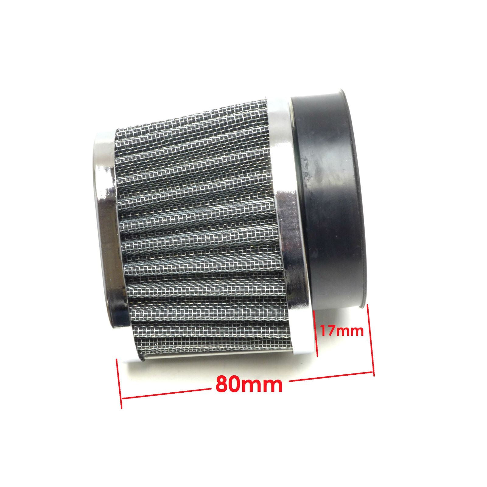 2FastMoto Wire Mesh Pod Air Filters Oval 52mm Clamp-On Offset Flange Pair [MPN: 25-24186]_631403