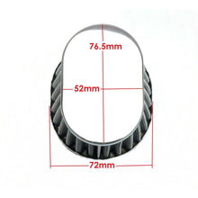 2FastMoto Wire Mesh Pod Air Filters Oval 52mm Clamp-On Offset Flange Pair [MPN: 25-24186]_631389