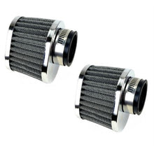 2FastMoto Pair of Wire Mesh Pod Air Filters Oval 39mm Clamp-On Offset Flange 25-24181x2_635378