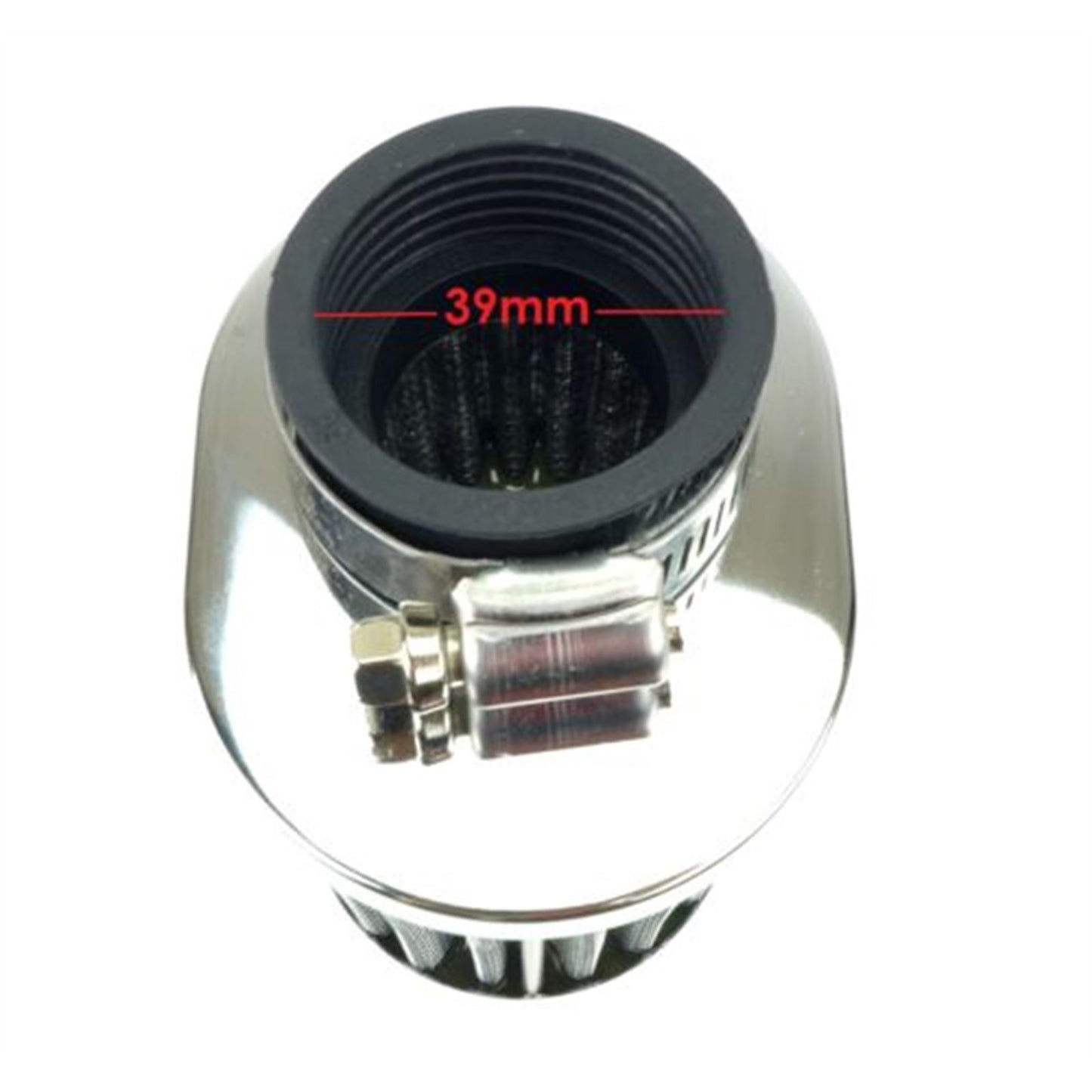 2FastMoto Pair of Wire Mesh Pod Air Filters Oval 39mm Clamp-On Offset Flange 25-24181x2_635372