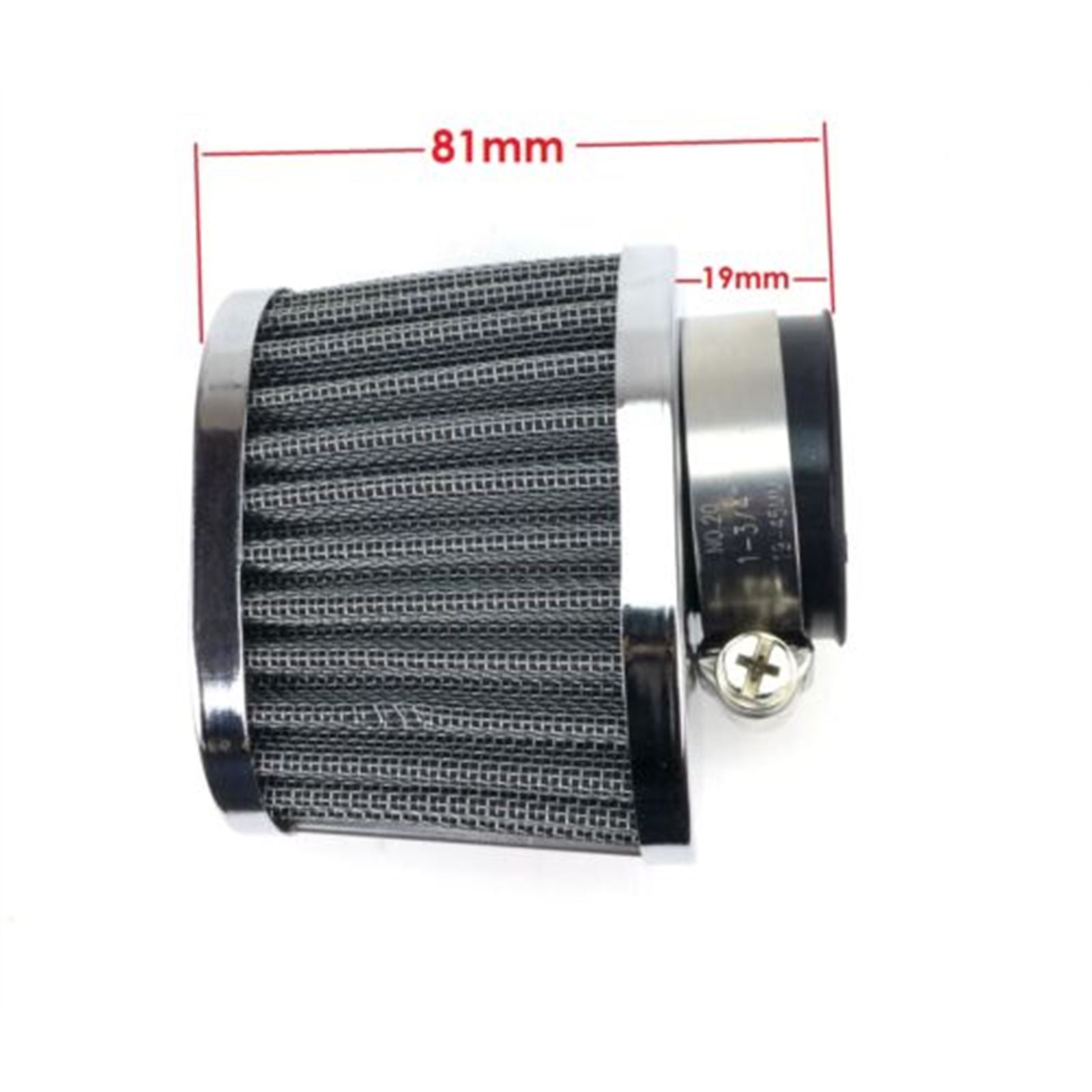 2FastMoto Pair of Wire Mesh Pod Air Filters Oval 39mm Clamp-On Offset Flange 25-24181x2_635373