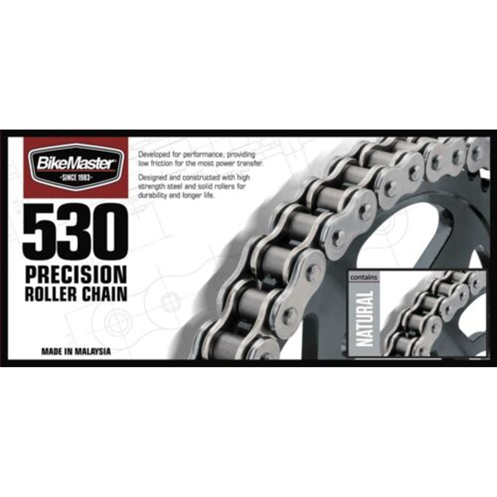 BikeMaster 530 Precision Roller Chain Natural 530 x 100_630021