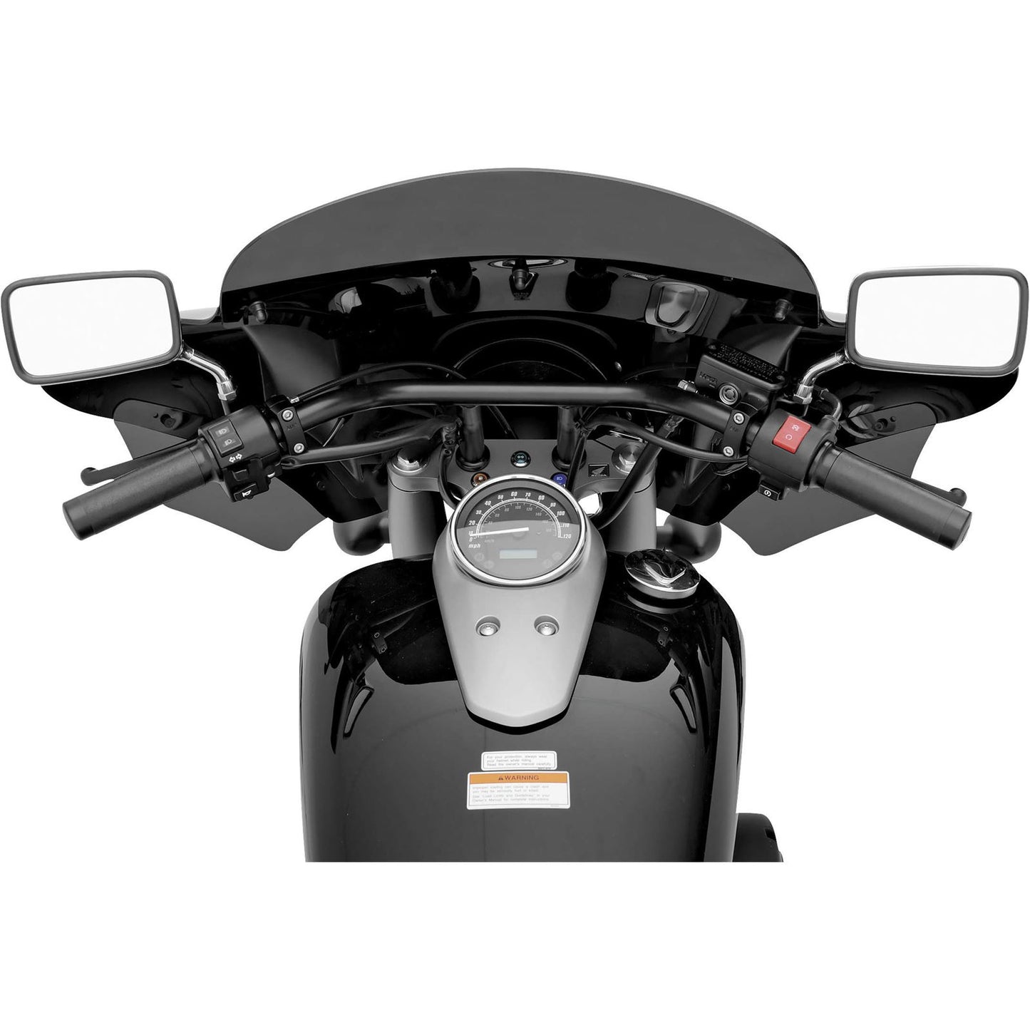 Memphis Shades Batwing Fairing - Black MEM7031_73354