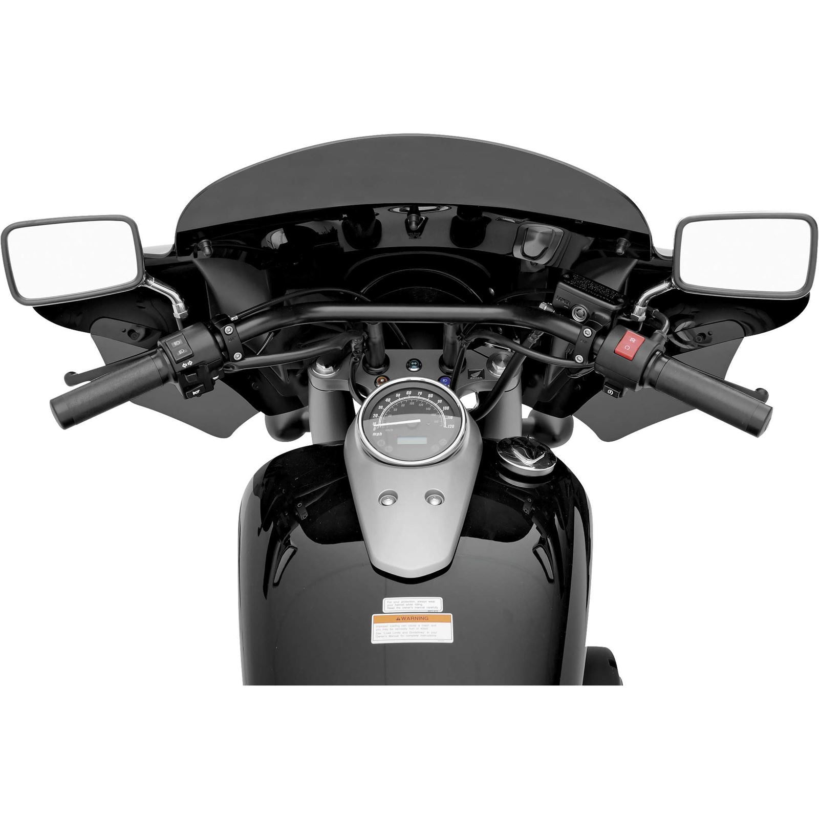 Memphis Shades Batwing Fairing - Black MEM7031_73354
