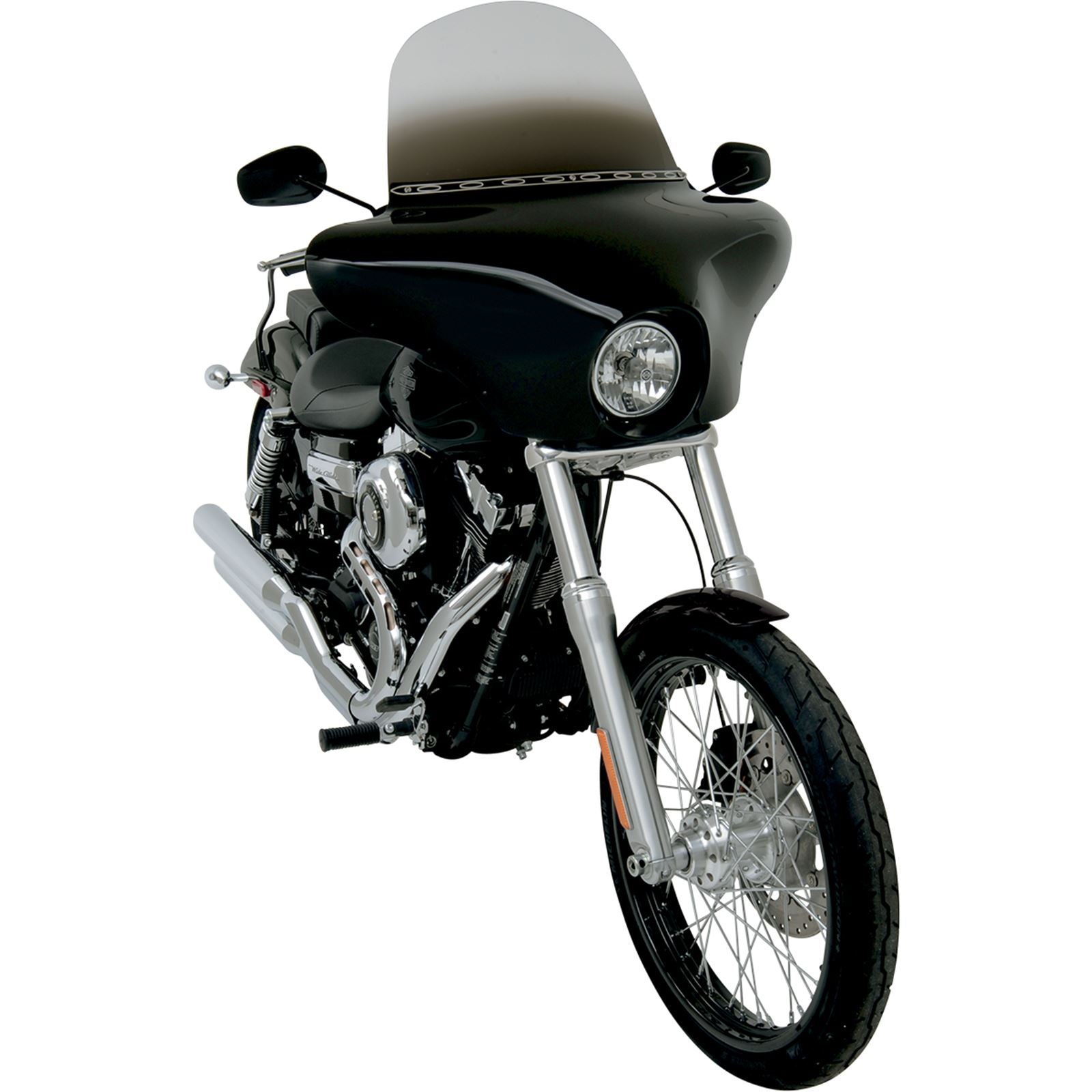 Memphis Shades Batwing Fairing for Dyna - Black MEM7081_426845