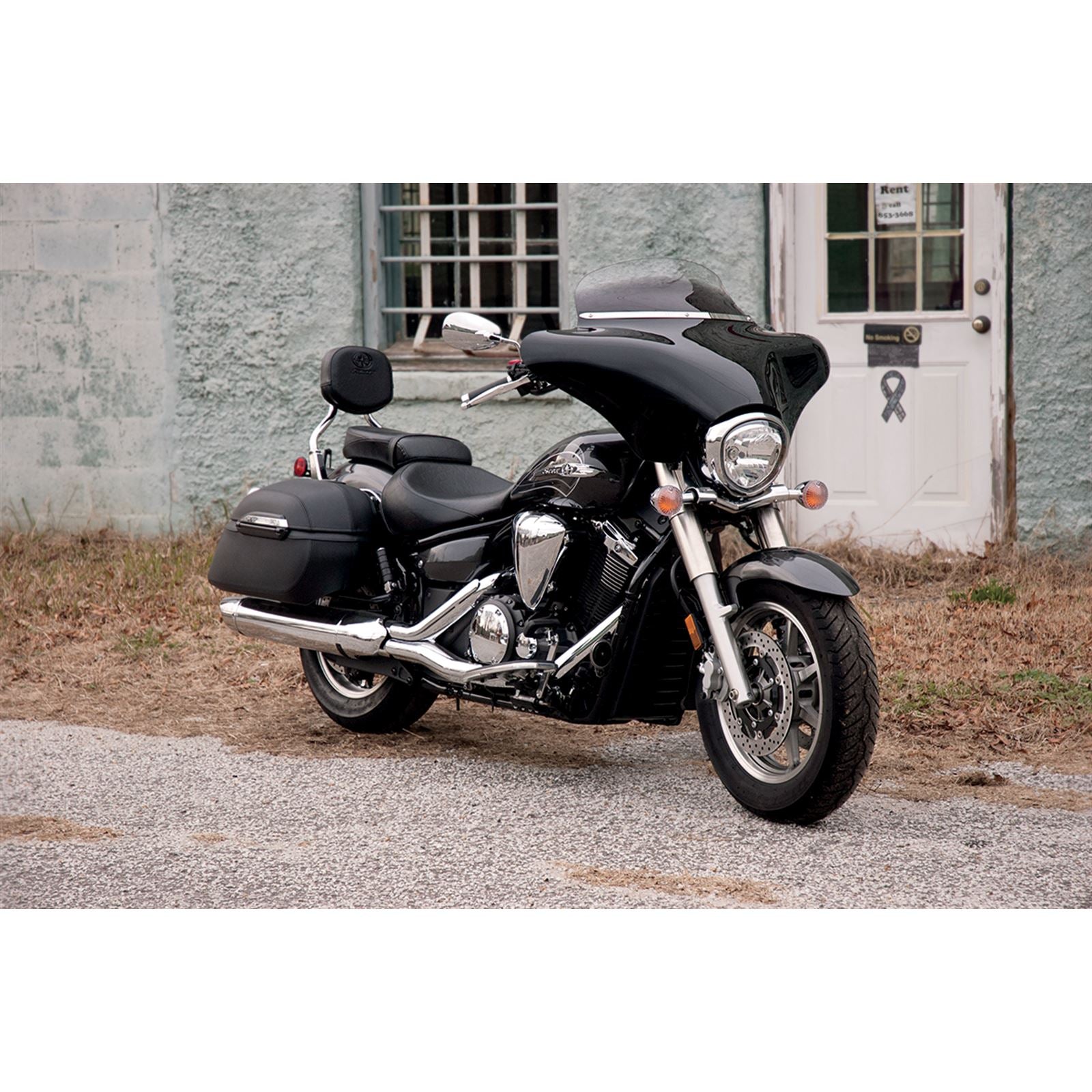 Memphis Shades Fairing Windshield Trim - Stainless Steel - Polished - Slim MEM0918_426937