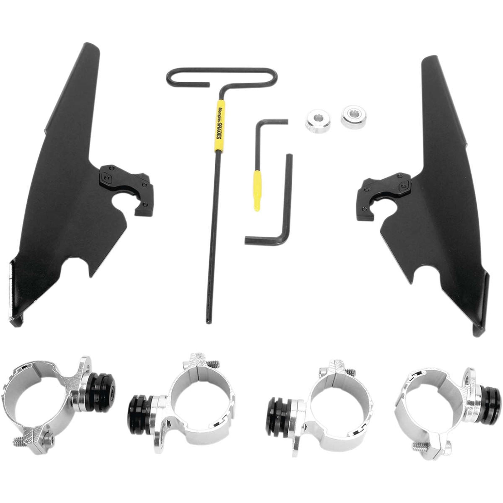 Memphis Shades Batwing - Mounting Kit - Black - XL12C MEB2008_73371