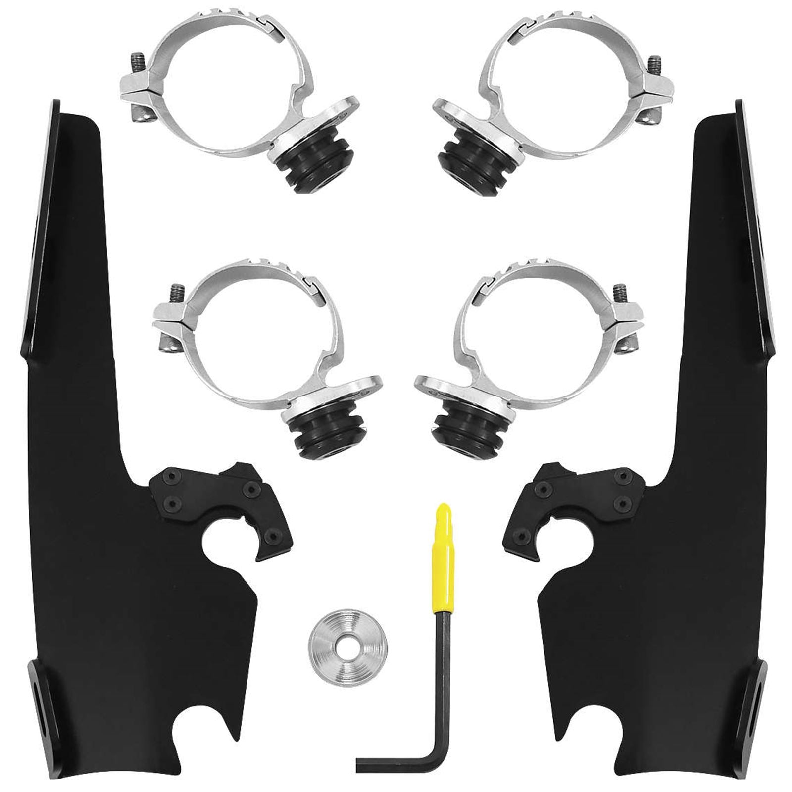 Memphis Shades Batwing - Mounting Kit - Black - FXDL MEB2016_73373