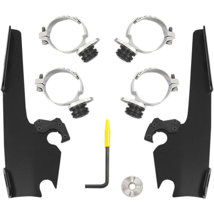 Memphis Shades Batwing - Mounting Kit - Black - FXDL MEB2016_425995