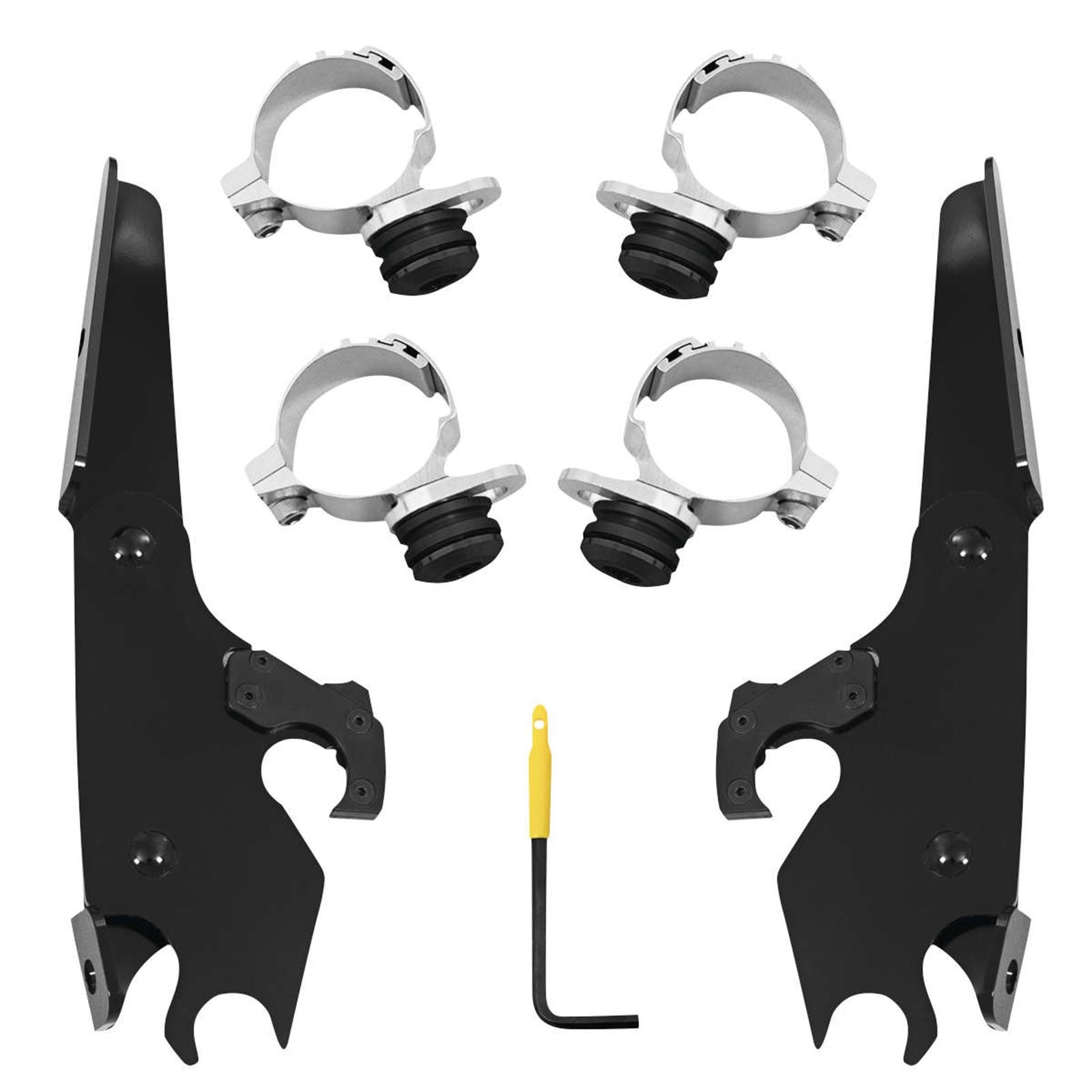 Memphis Shades Batwing Mounting Kit - Black - Scout MEB2027_73374