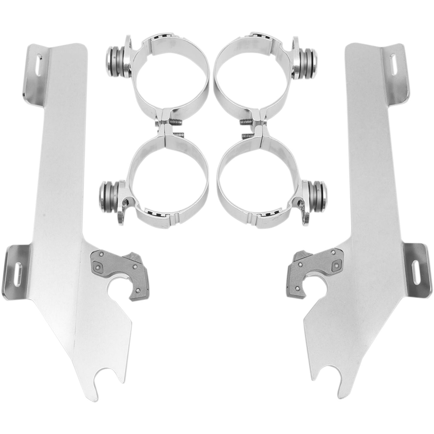 Memphis Shades Batwing Trigger Lock Mounting Kit - VTX18 - Polished MEK1903_427480
