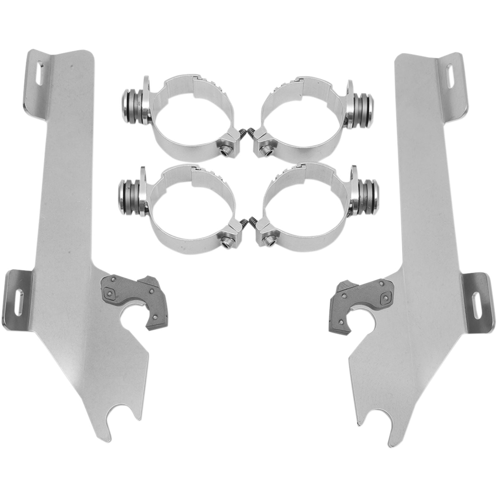 Memphis Shades Batwing Trigger Lock Mounting Kit - VTX18 - Polished MEK1904_427481