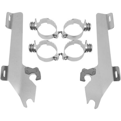 Memphis Shades Batwing Trigger Lock Mounting Kit - VTX18 - Polished MEK1904_427481