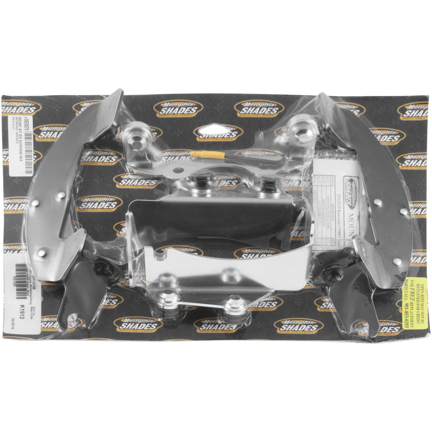 Memphis Shades Batwing Trigger Lock Mounting Kit - VN900C - Black MEK1912_73387
