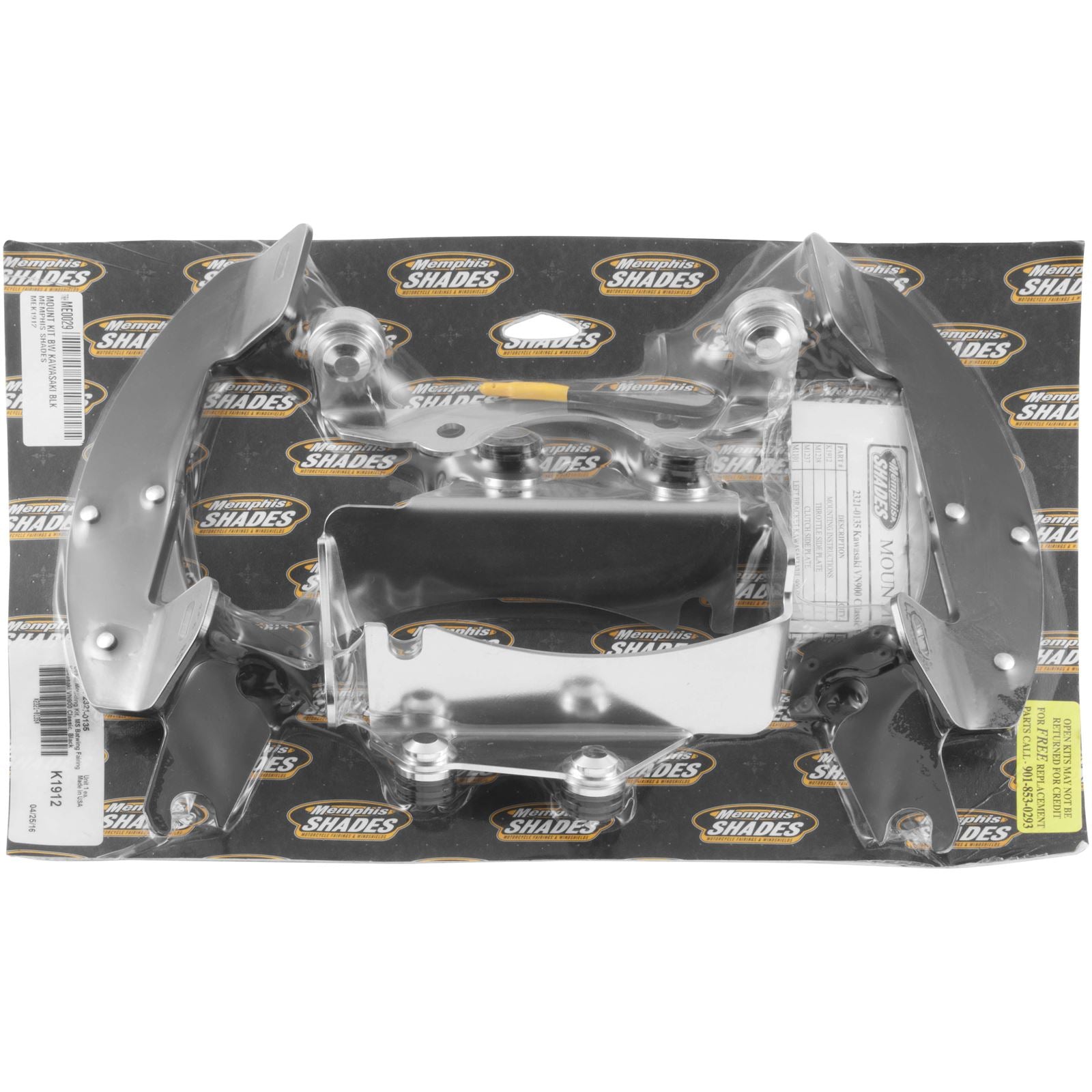 Memphis Shades Batwing Trigger Lock Mounting Kit - VN900C - Black MEK1912_73387