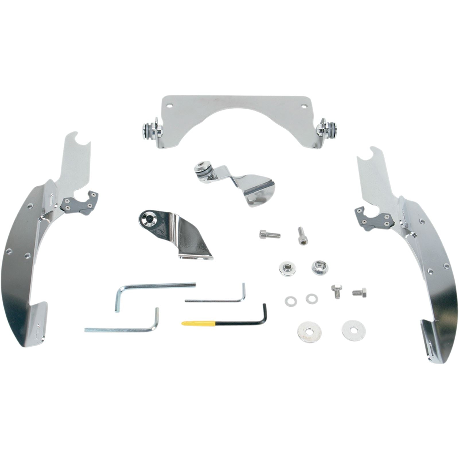 Memphis Shades Batwing Trigger Lock Mounting Kit - C90/T - Polished MEK1918_427504