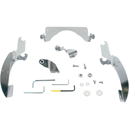 Memphis Shades Batwing Trigger Lock Mounting Kit - C90/T - Polished MEK1918_427504