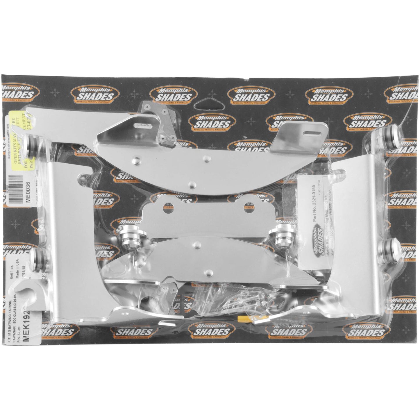 Memphis Shades Batwing Trigger Lock Mounting Kit - VN - Polished MEK1923_73395