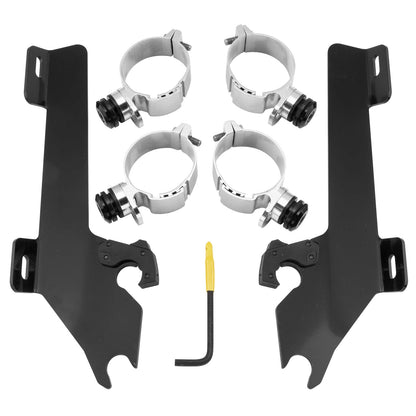 Memphis Shades Batwing Trigger Lock Mounting Kit - Kingpin - Black MEK1928_73399