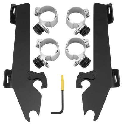 Memphis Shades Batwing Trigger Lock Mounting Kit - Vegas - Black MEK1930_73402