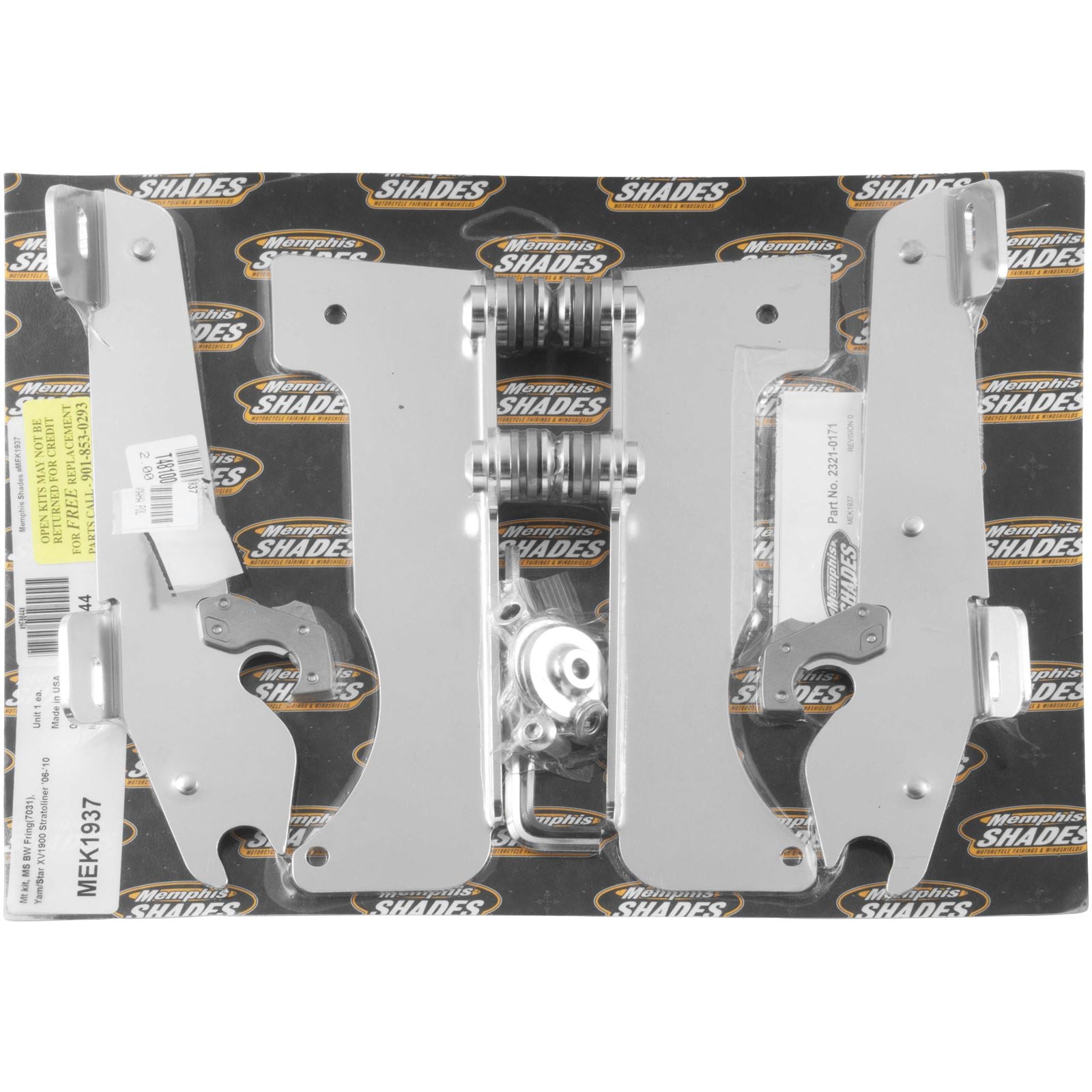 Memphis Shades Batwing Trigger Lock Mounting Kit - Stratoliner - Polished MEK1937_73405