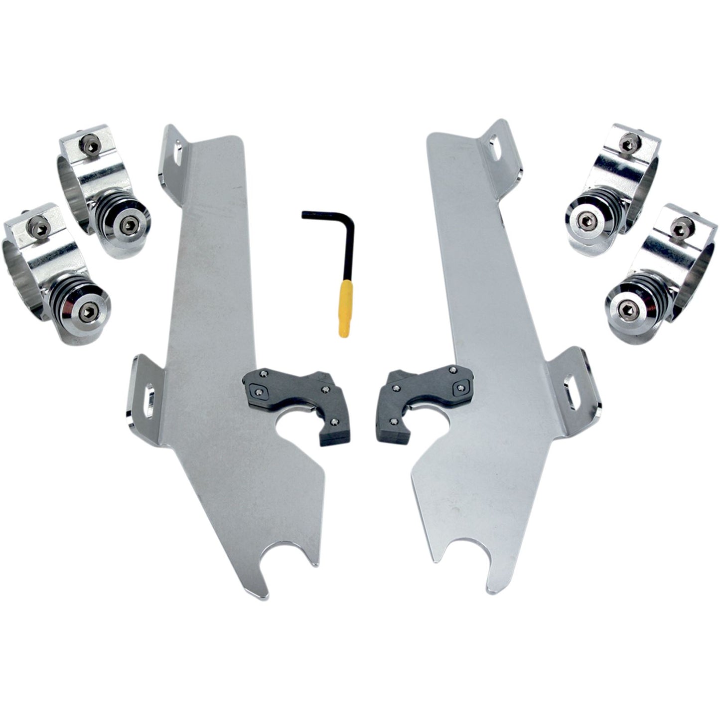 Memphis Shades Batwing Trigger Lock Mounting Kit - Stateline/Sabre - Polished MEK1945_427534