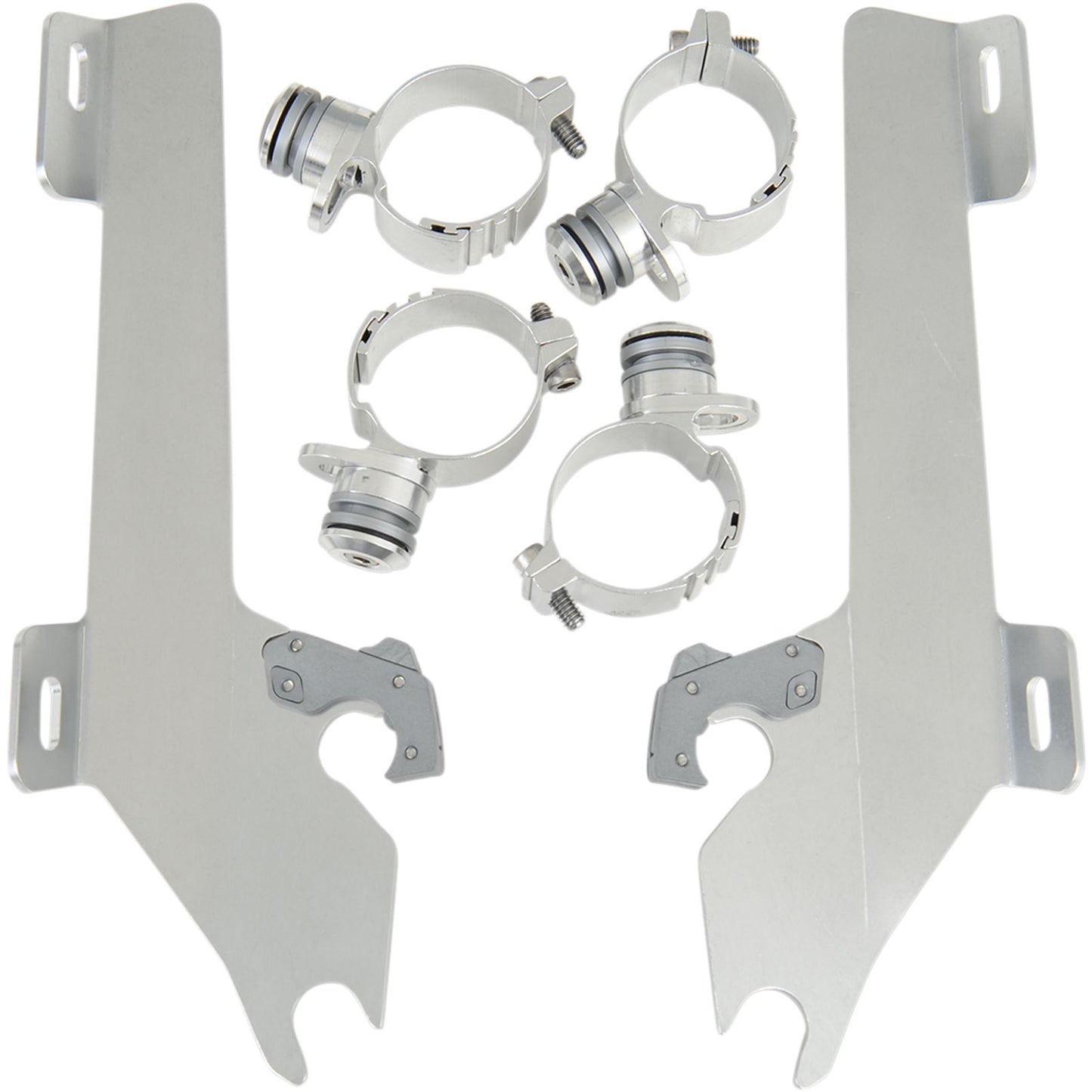 Memphis Shades Batwing Trigger Lock Mounting Kit - Raider - Polished MEK1953_427539